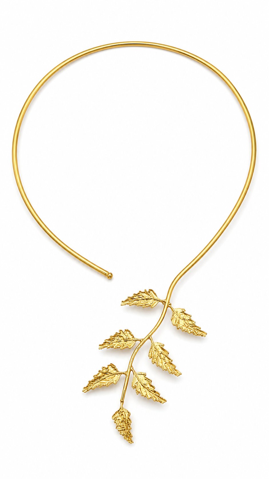 Golden Leaf Vine Collar