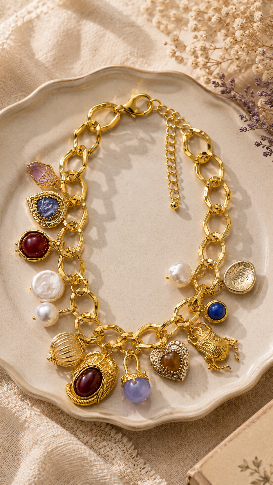 Royal Treasure Charm Necklace