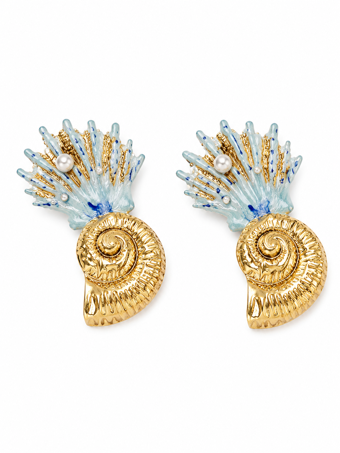 Ocean Shell Statement Earring