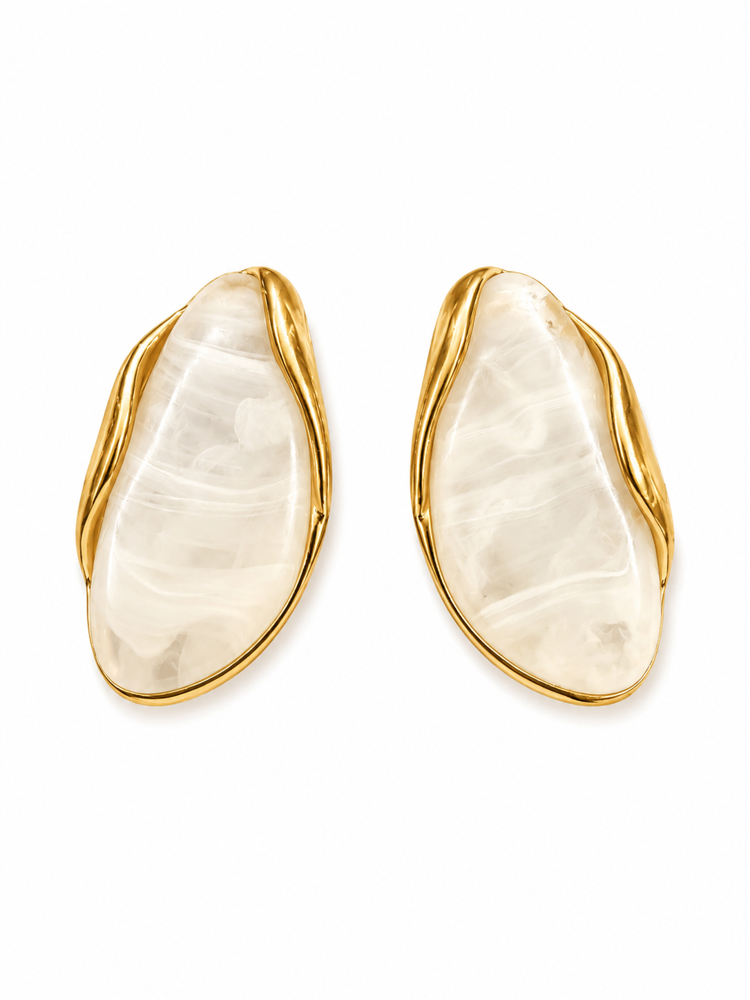 Pearl Shell Statement Earring