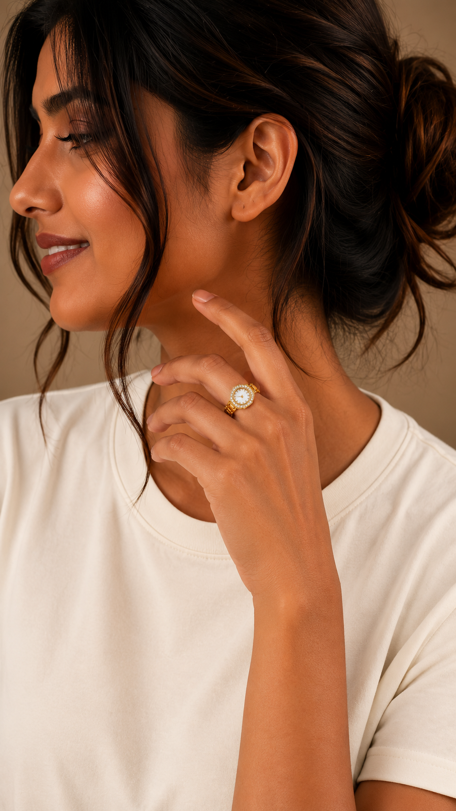 Timeless Watch Gold Ring
