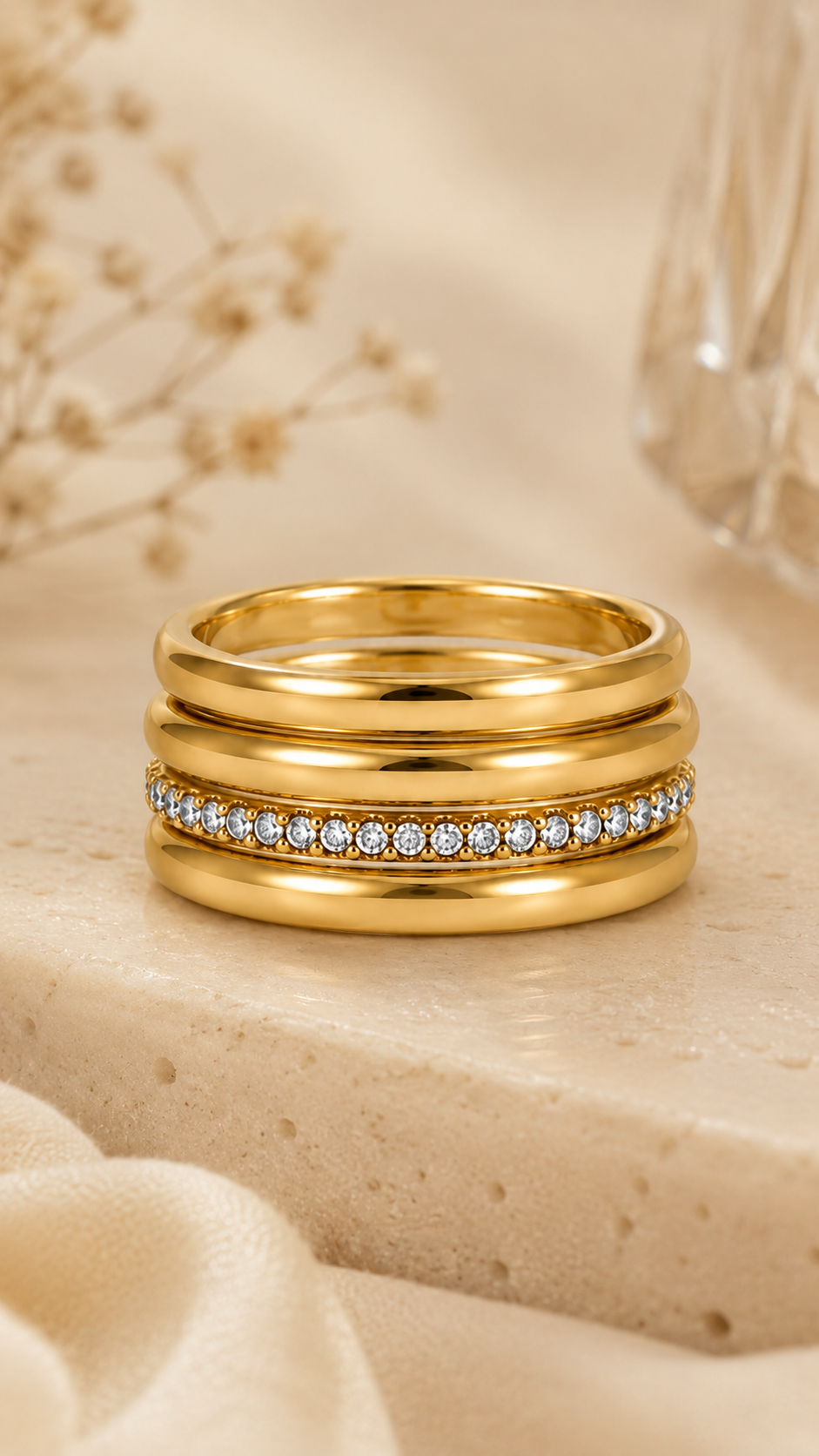 Crystal Stack Ring
