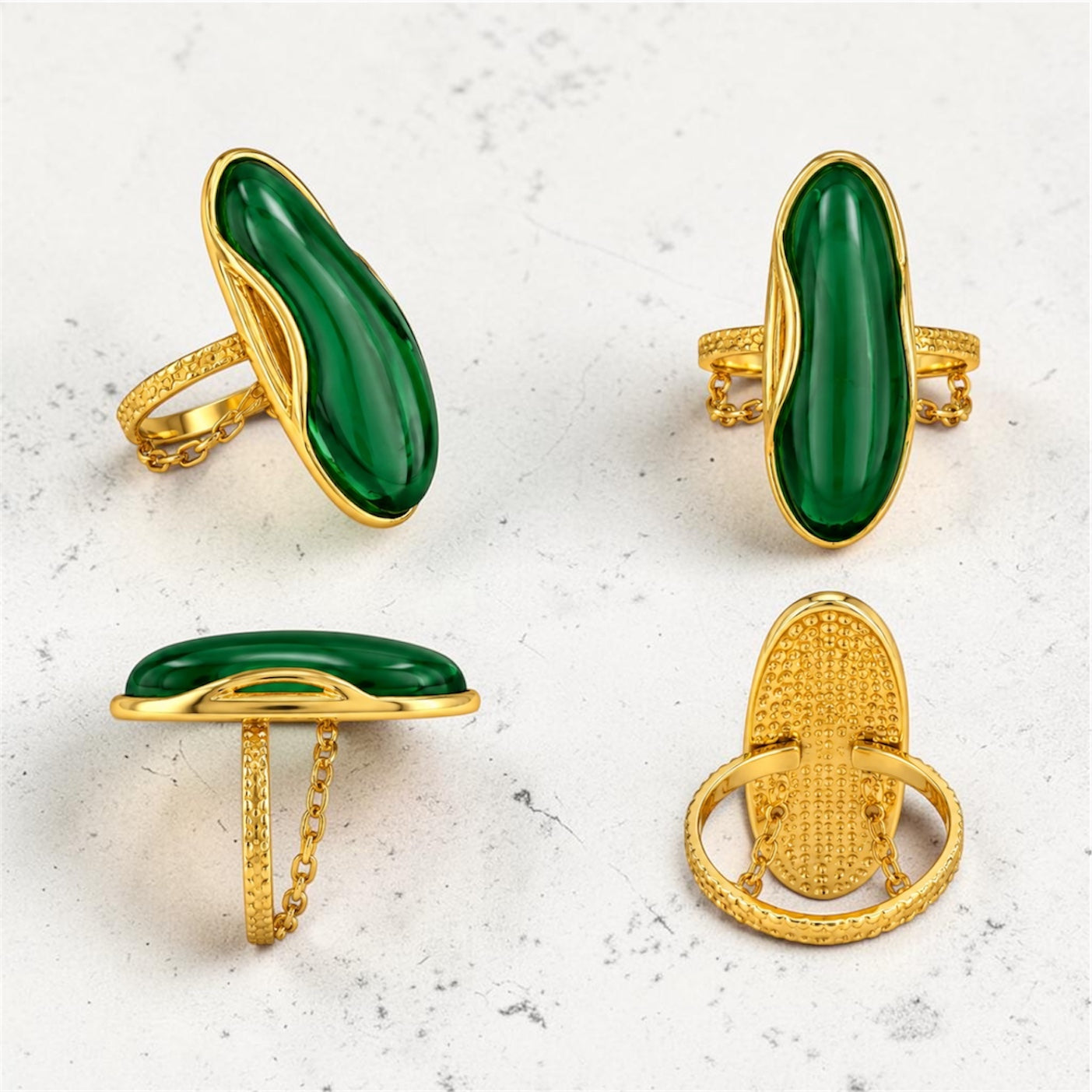 Big Emerald Ring