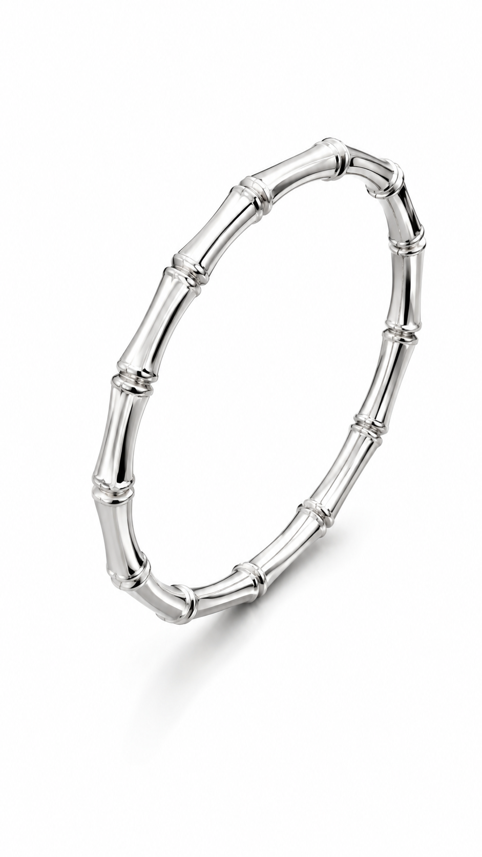 Silver Bamboo Bracelet