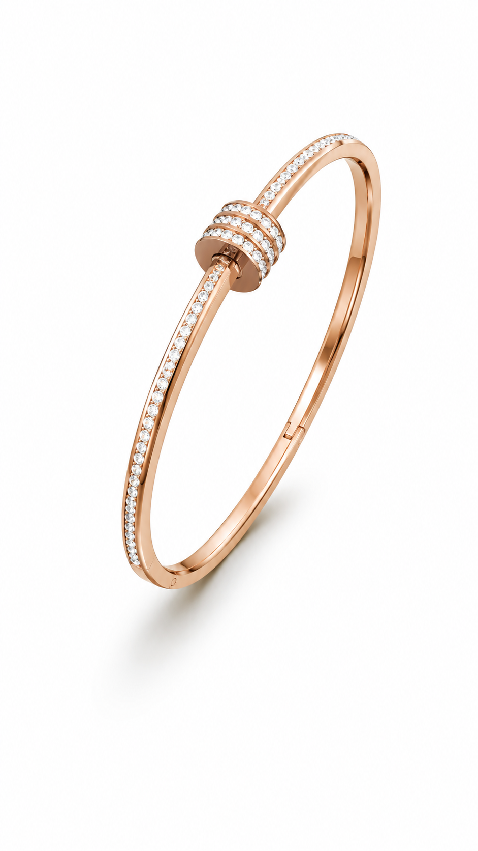 Rose Gold Crystal Knot Bracelet