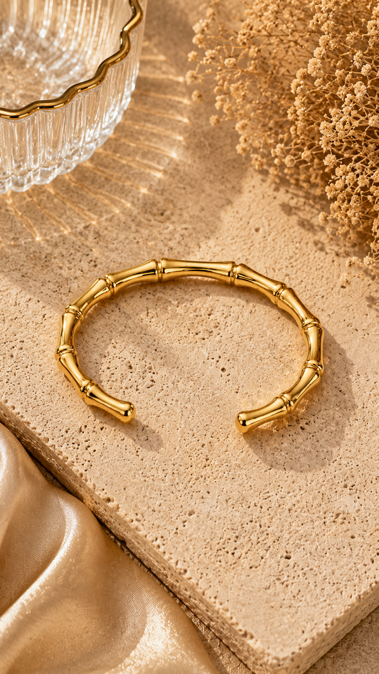 Bamboo Luxe Gold Bracelet