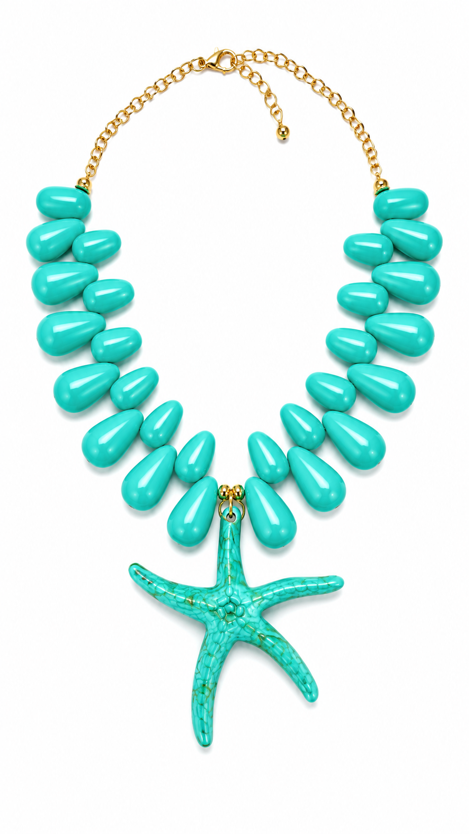 Turquoise Starfish Necklace