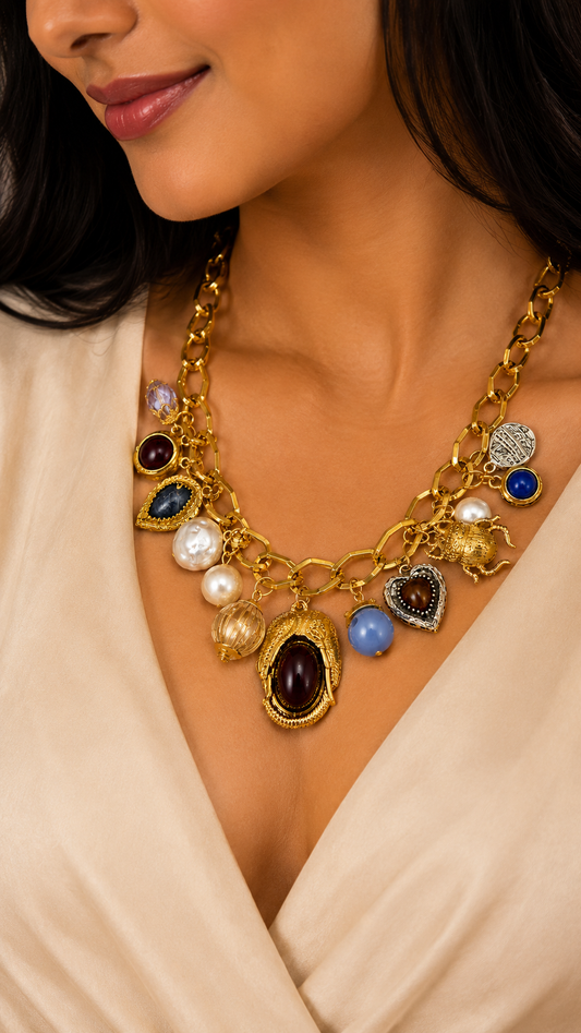 Luxe Multi-Charm Necklace