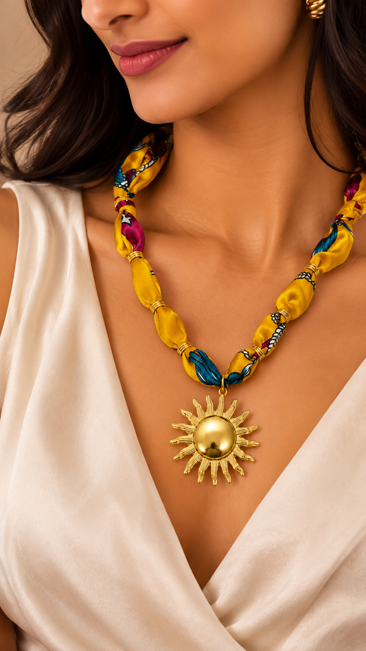 Sunshine Scarf Necklace