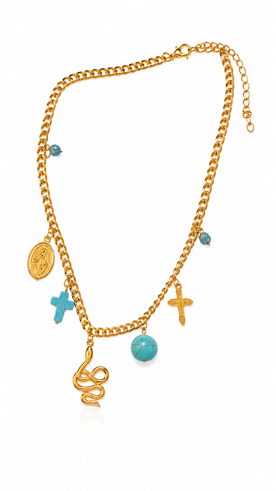 Turquoise Talisman Charm Necklace