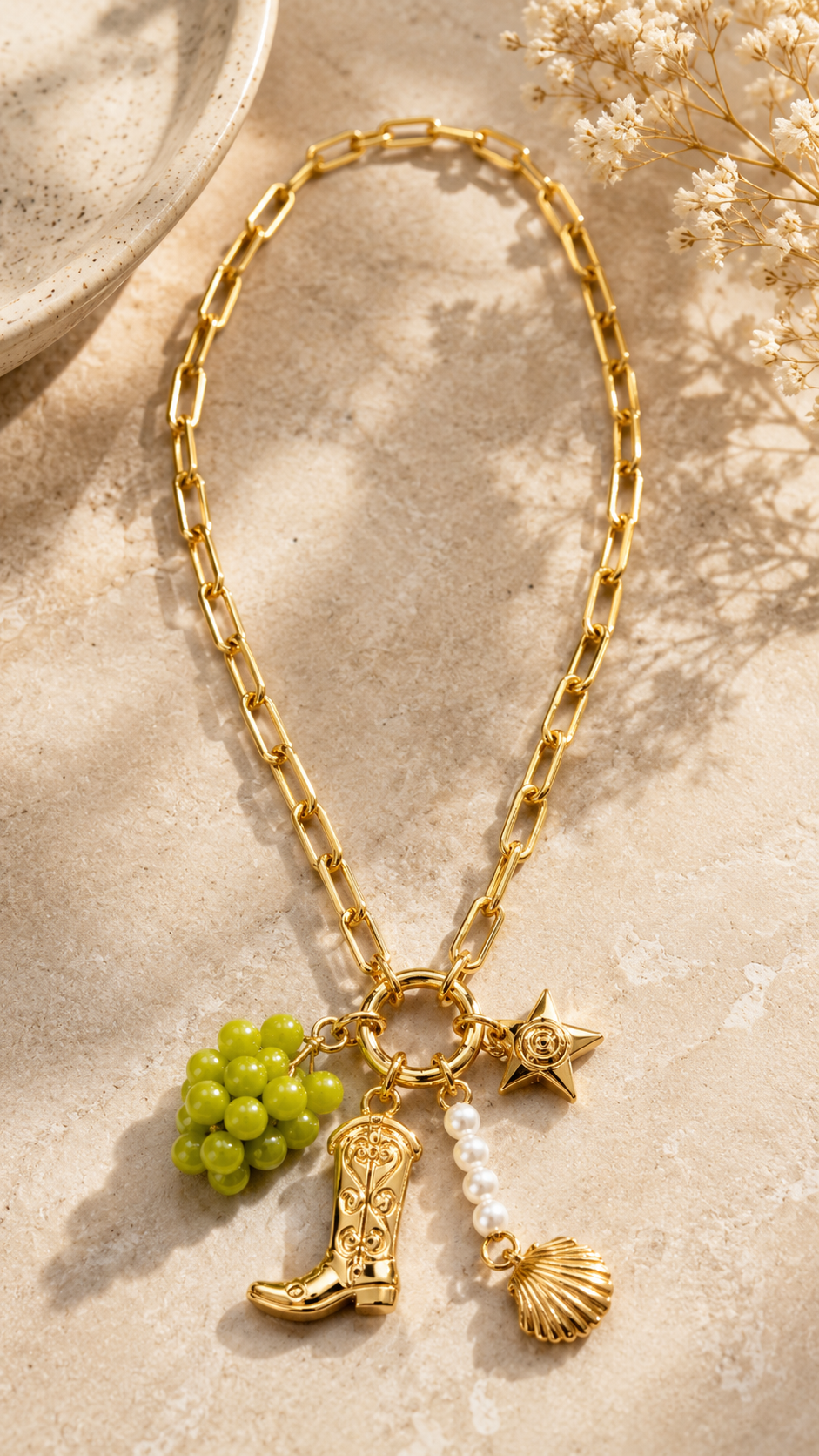 Vineyard Muse Charm Necklace