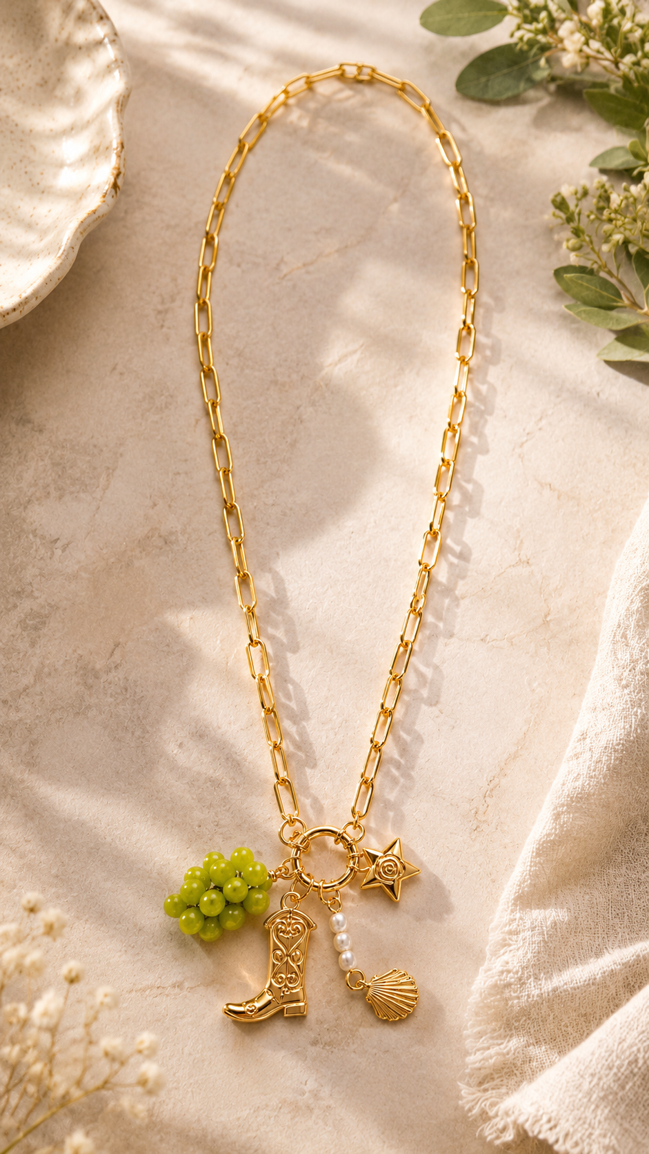 Vineyard Muse Charm Necklace