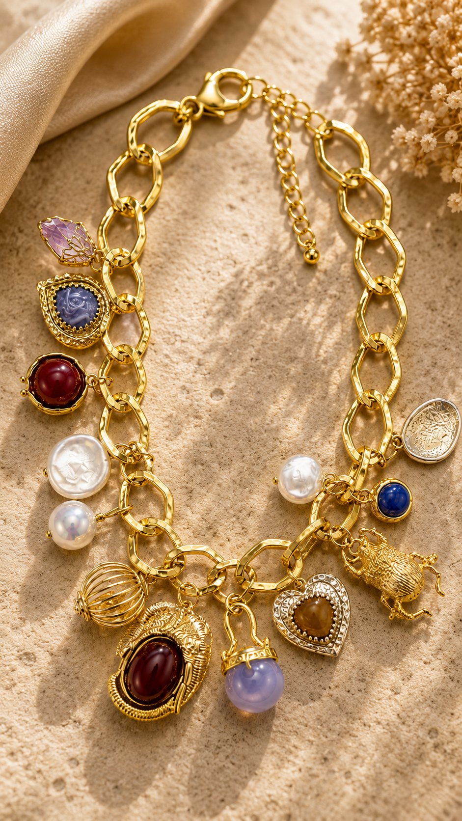 Royal Treasure Charm Necklace