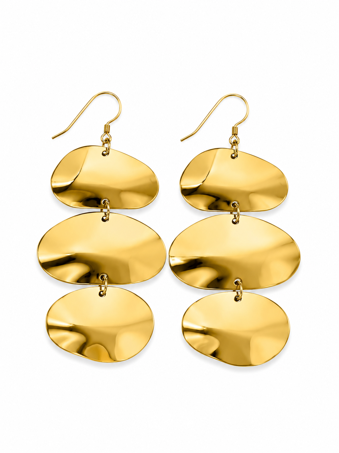 Golden Cascade Drop Earring