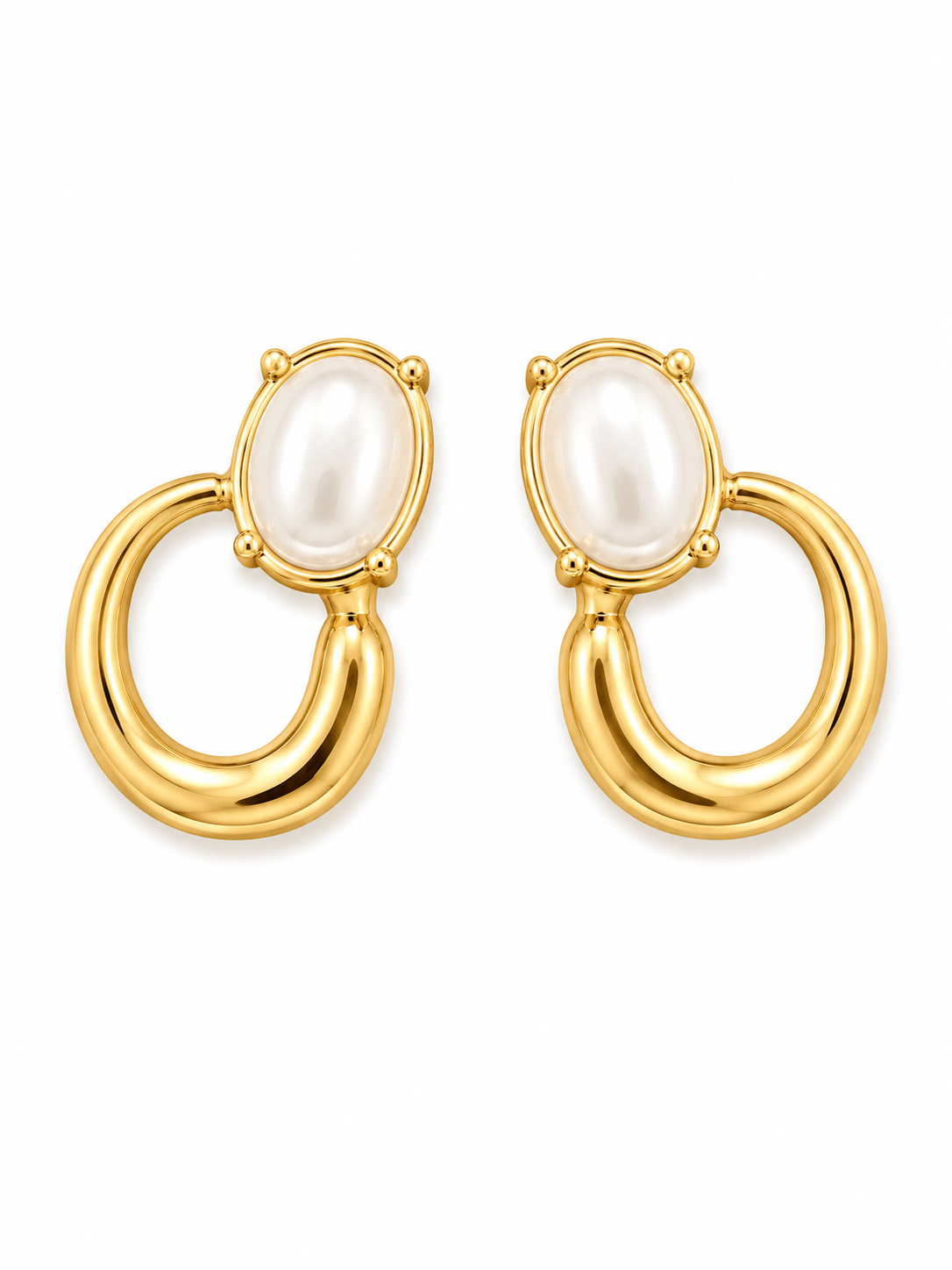 Pearl Loop Drop Earring