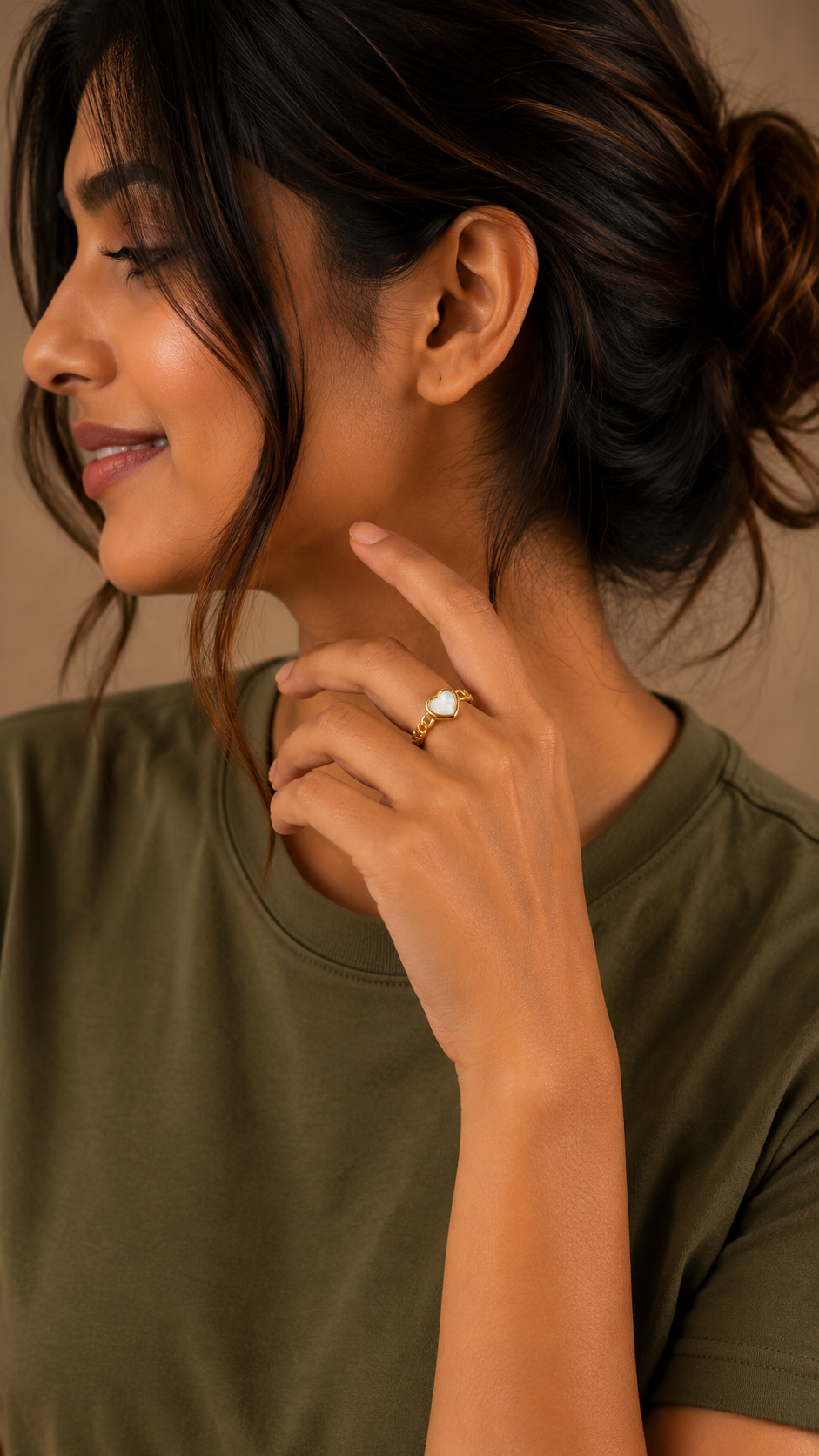 Pearl Love Gold Ring