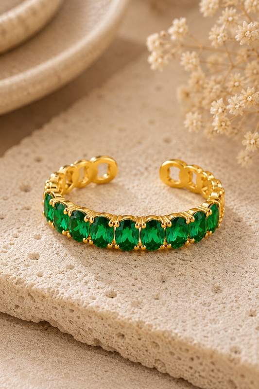 Emerald Luxe Gold Ring