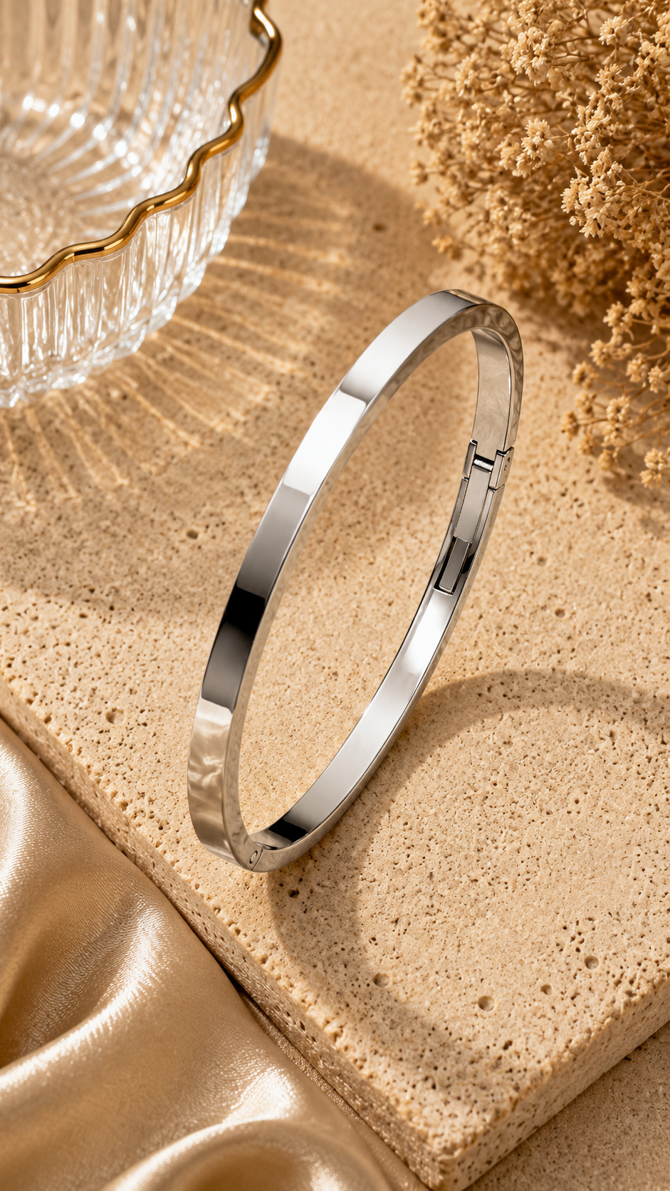 Classic Silver Sleek Bangle