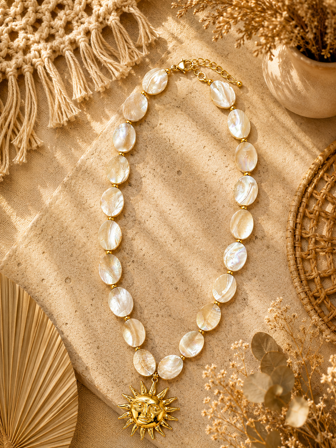 Sun Charm Necklace
